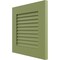 Ekena Millwork 12"W x 12"H True Fit PVC Louver Shutters Sample, Moss Green SAMPLE-TFPLVMG - alternate 4